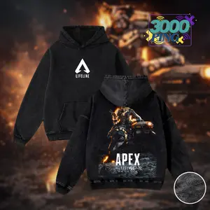 Apex Legends Lifeline Rescue Hero Vintage Bootleg Inspired Wash Tee, Retro Sci-Fi Gaming Graphic Unisex T-Shirt, Y2K Support Guardian Throwback Heavyweight Sweatshirt, Epic Nostalgia Oversized Streetwear Hoodie And Tank Top Apparel