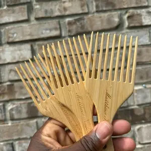 Bamboo Wooden Hair Combs - Natural Hair Care Tool for Everyday Use