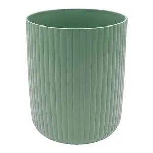 1.64 Gallon Plastic Ribbed Wastebasket