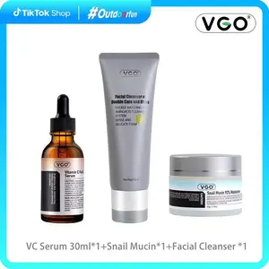 VGO Vitamin C Serum & Cleanser – Simple, Gentle Daily Skincare Set