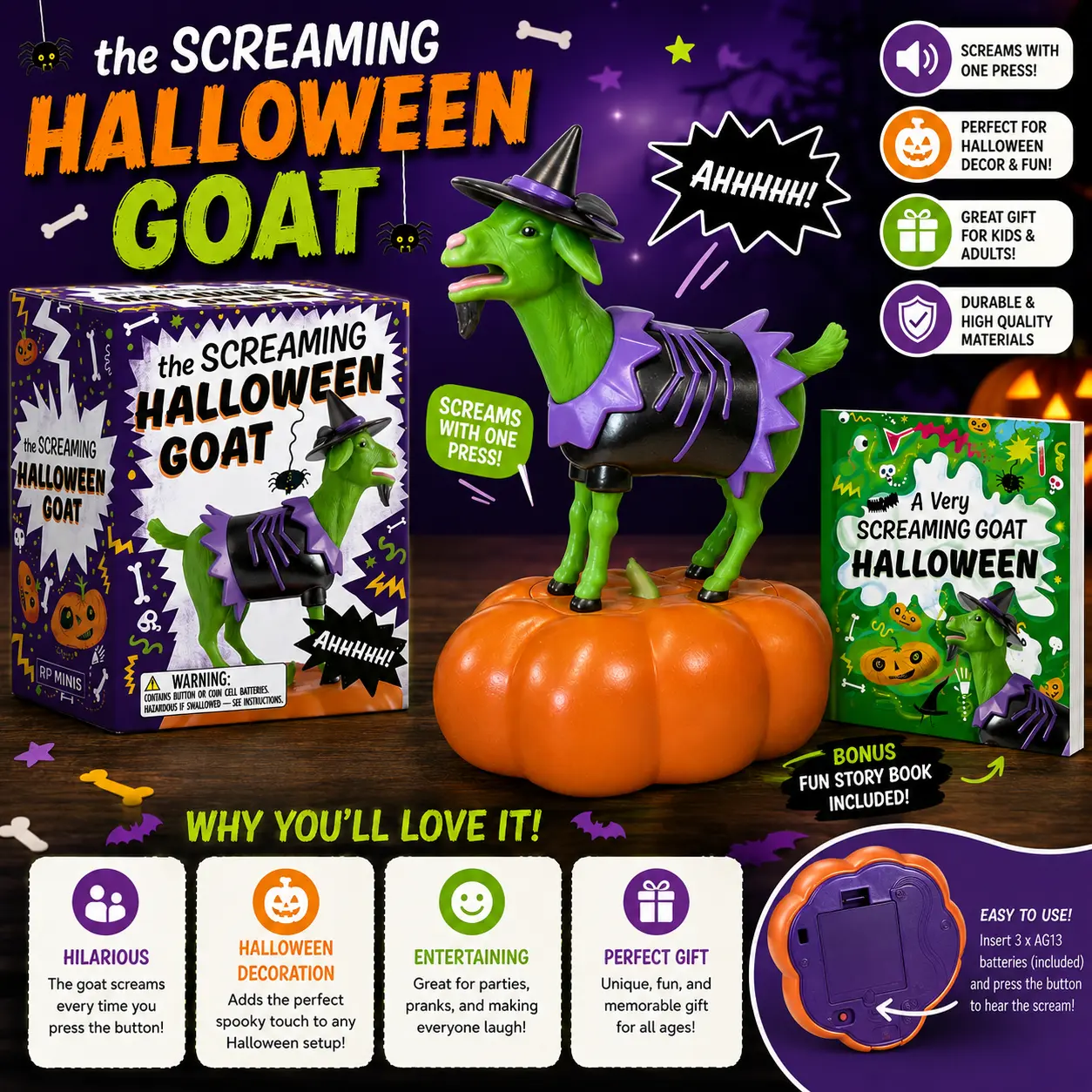 The Screaming Halloween Goat: Ahhhhh! (RP Minis)
