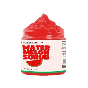 Watermelon Scrub 8 oz - Fresh Water Scrub for Body Care with Melon  Cosmetic Skin Repair Skincare Cleansing Moisture Scented Glycerin Scent Nourishing Gentle
