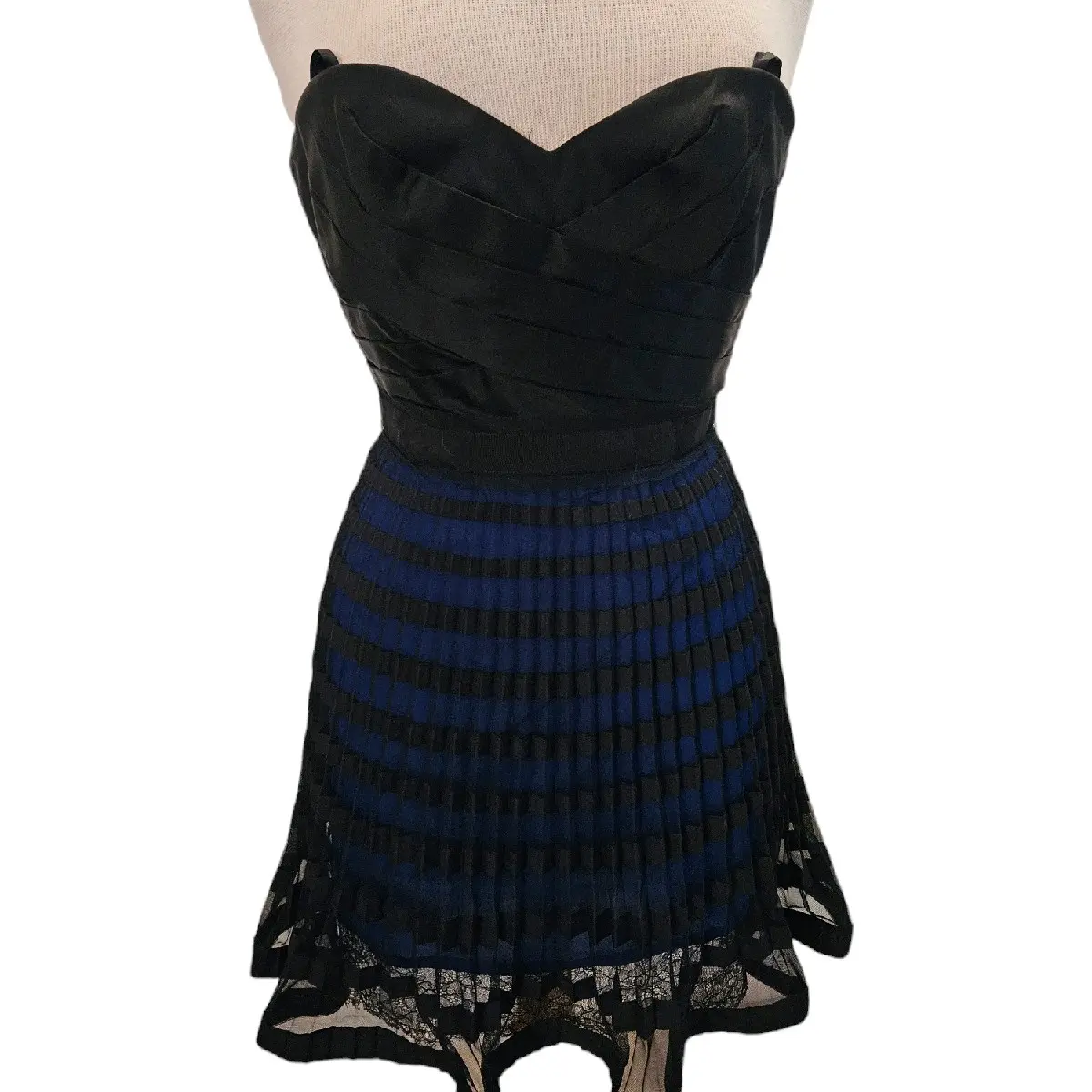 BCBGMAXAZRIA Blue Cocktail Dress Elegance Evening Party Statement Style  Womenswear Formal - TikTok Shop