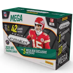 (10x)BOX MEGA BREAK 2025 PRIZM MEGA BOX EXCLUSIVE PINK PRIZM PANINI NFL Football On-Screen Auction