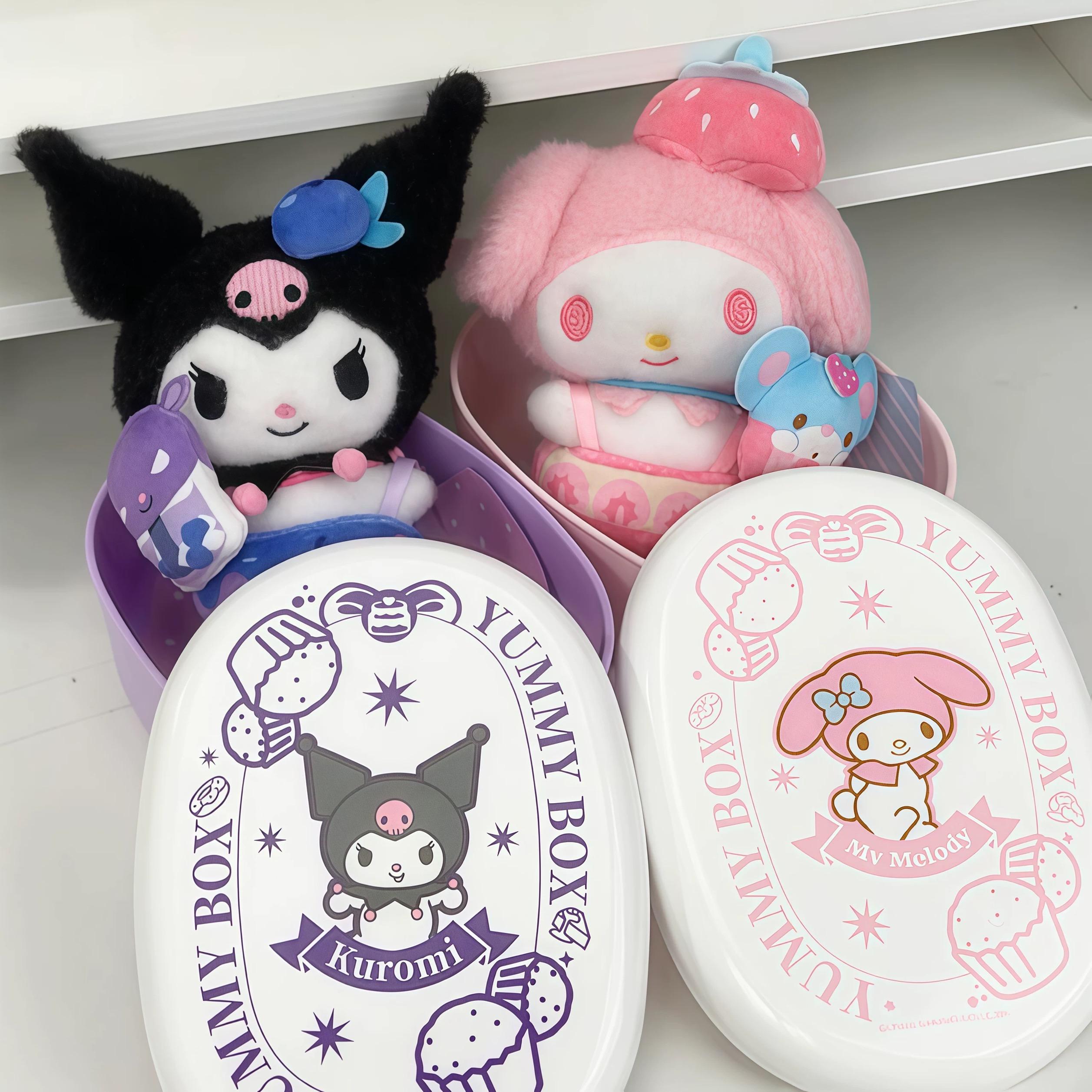 YummyBox Sanrio Family Plush Blind Box  6 classic characters + 1 mystery hidden style, super soft and squishy, perfect for gifting or keeping