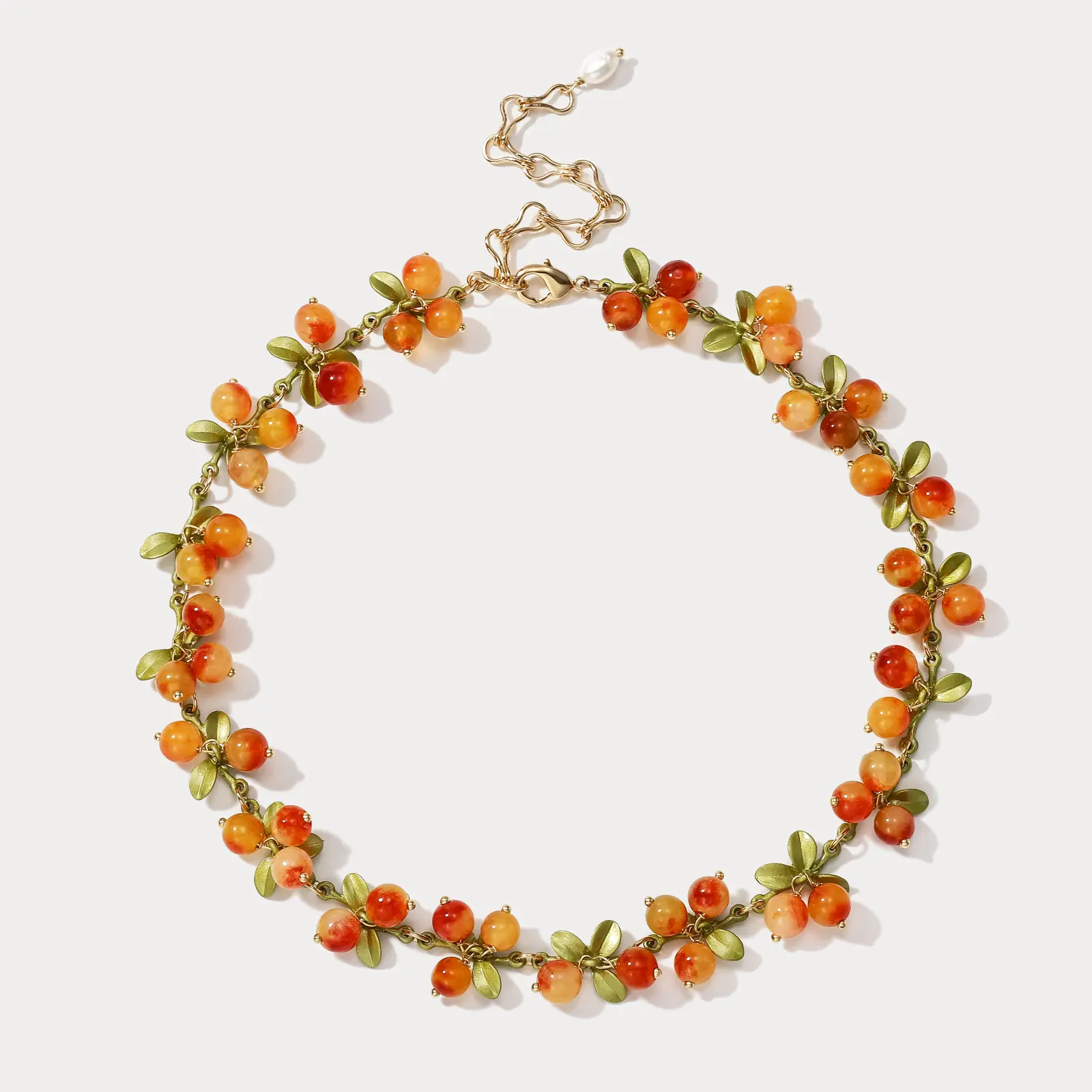 Berry Necklace for Women for Gifting, Adjustable, Trendy Nature Inspired Jewelry