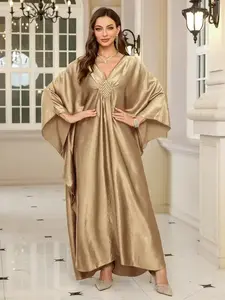 Women's Loose Fit Bikini Cover-Up Dress, Ethnic Boho Style, All-Season Wearable, Beach Cover Ups, Beach Swimsuit Cover, Perfect for Casual Outdoors & Home Use