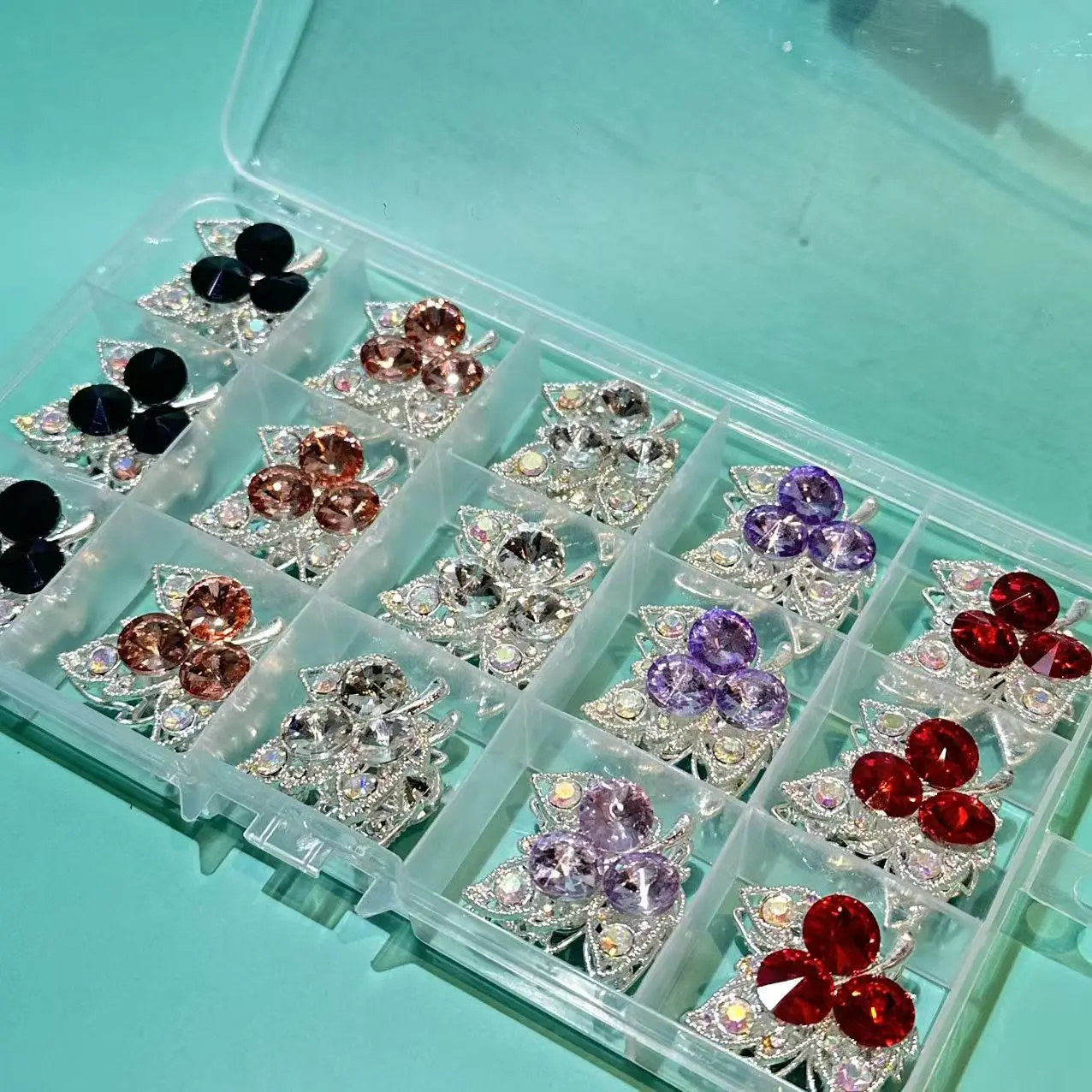 【B115】【Maple Leave Metal Beads 】29mm Rainbow Mix For DIY Pen/Jewelry Making