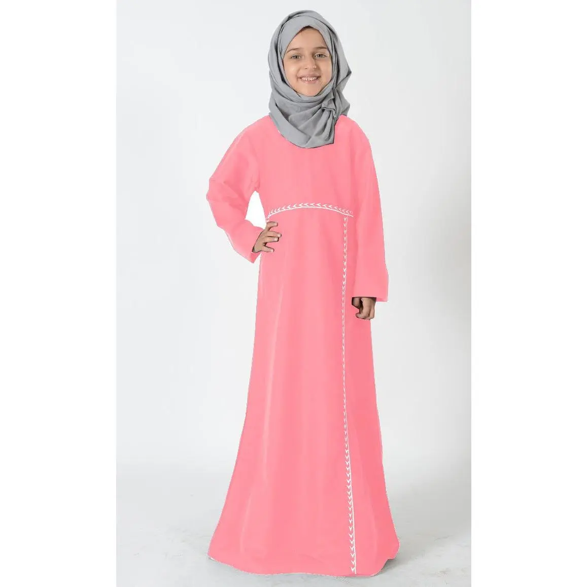 Uniform Pink Abaya- Kids Sizes