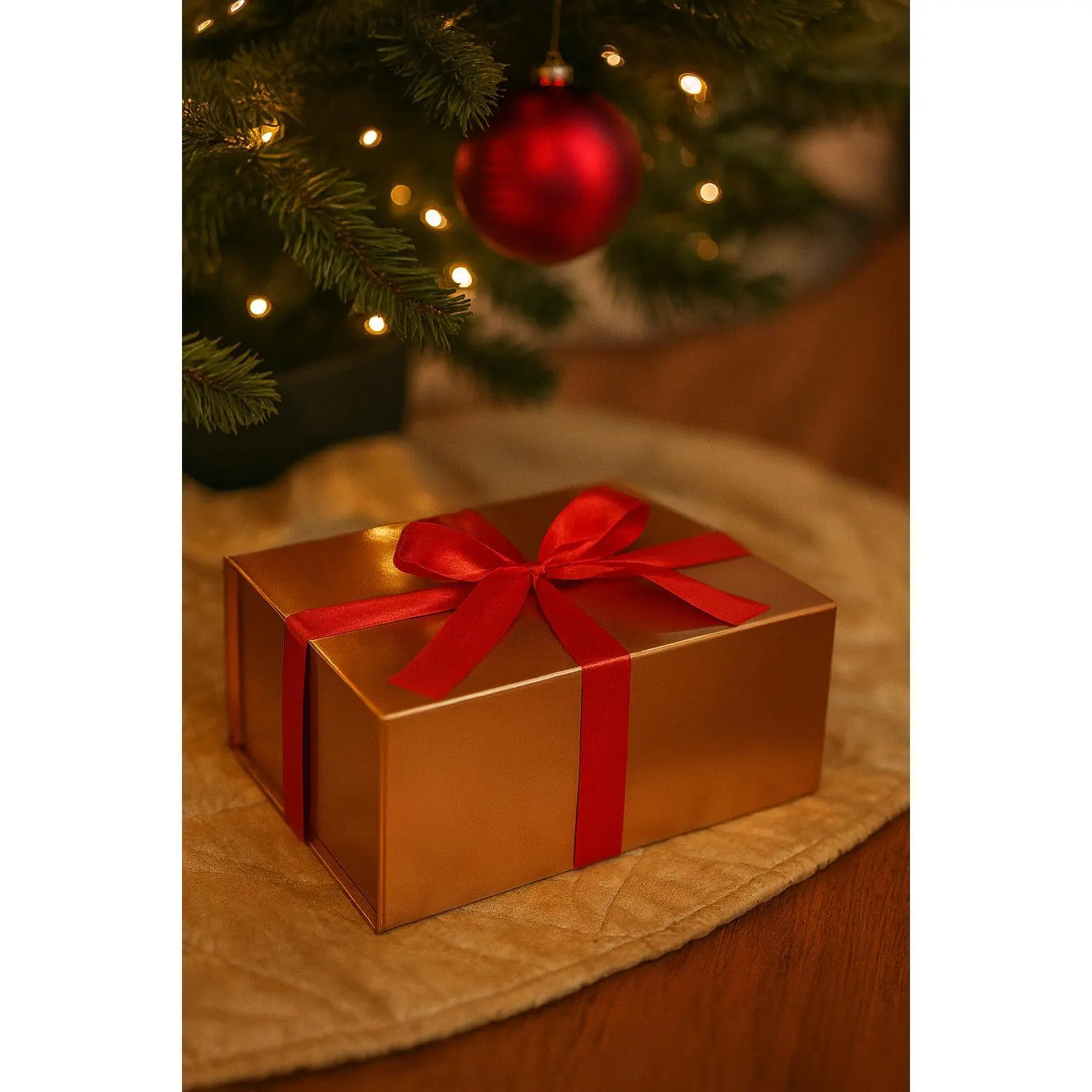 Elegant Magnetic Gift Box – Luxury Keepsake Packaging with Ribbon & Filler