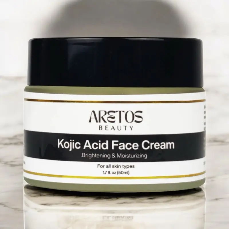 Aretos Beauty Kojic Acid Face Cream Brightening & Moisturizing for All Skin Types 17 fl oz 50ml, Skincare, Moisturizers,Skin Repair