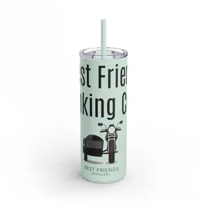 Best Friend Drinking Crew - Maars Maker Skinny Matte Tumbler, 20oz