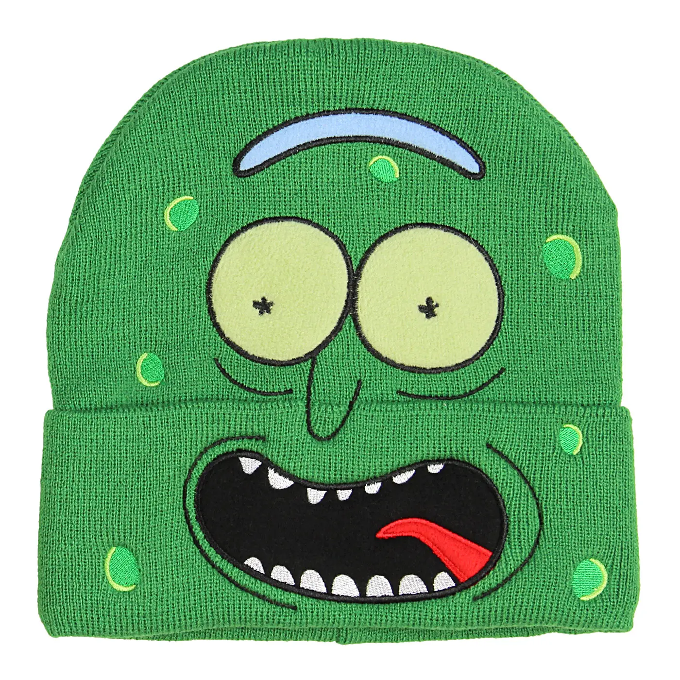 Bioworld Rick and Morty "I'm Pickle Rick" Graphic Beanie Hat, Funny Novelty Cap, Fashion Accessories for Beanies Hats Lovers