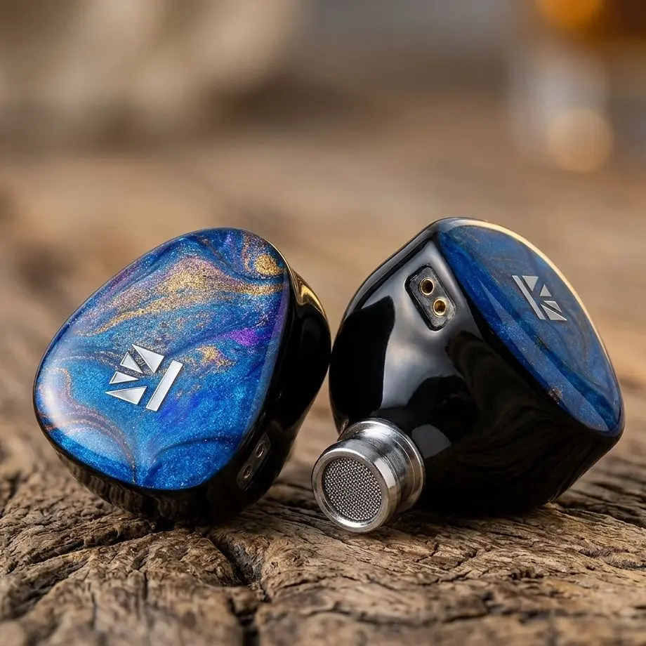 KBEAR KBO2 Dual Driver IEMs Beryllium Dynamic Driver+ Bone Conduction Hybrid In Ear Headphones With Detachable Cable