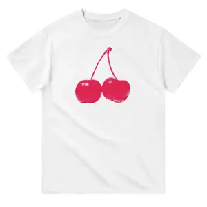 ClassicTee, High-Quality Cotton T-Shirt - Collection 5, In Cherry Print Tee We Trust