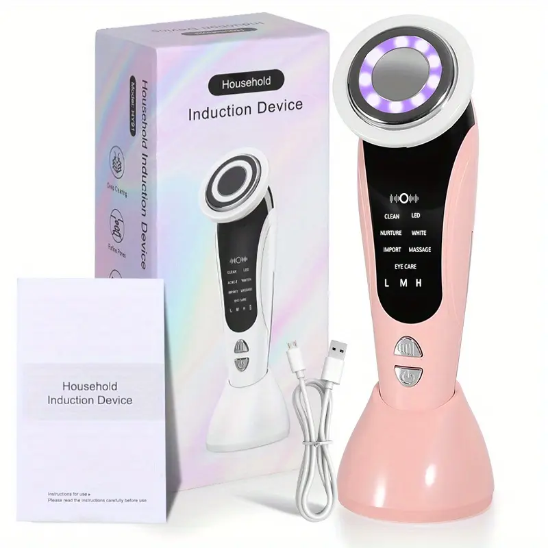 Rechargeable Facial Massager, Professional Skin Care Tool, At Home Facial, Home Spa Experience Beauty Device, Import Reusable Skincare Equipment, Facial Beauty Machine, Face Care Instrument, Cordless Beauty Instrument, Facial Beauty Massagers