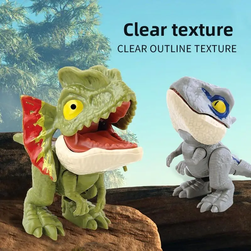 24 Dinosaur Figurines - 24-Piece Realistic Dinosaur Simulation Set with Multi-Jointed Movable Parts (Tyrannosaurus Rex, Triceratops), Educational Toys for 3-4 Years Olds to Develop Fine Motor Skills, Stress Relief, Children's Day Promotion