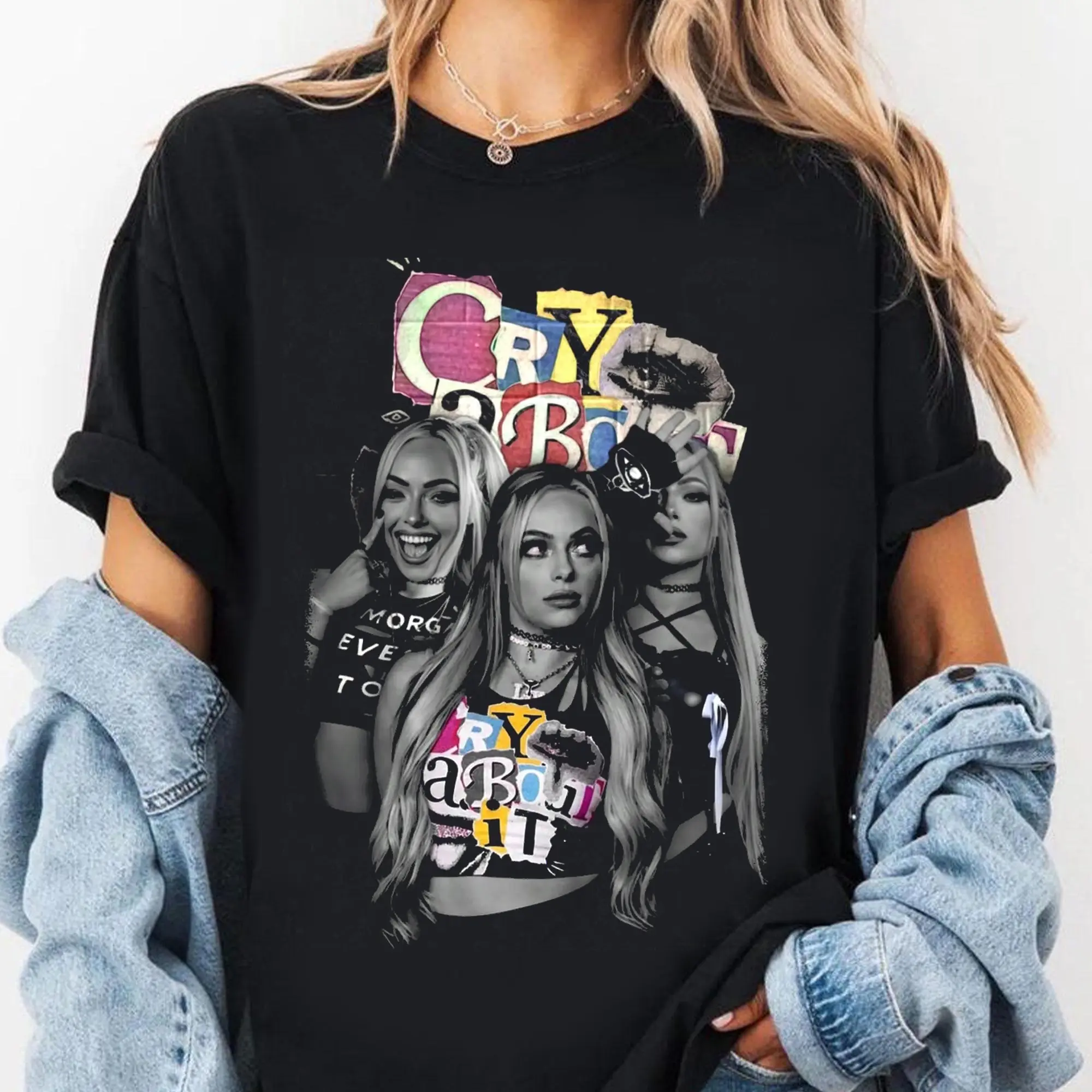 Liv Morgan World Tour Y2K Wrestling Graphic T-Shirt