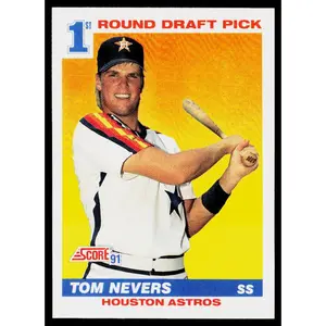 Tom Nevers 1991 Score #387 RC Houston Astros