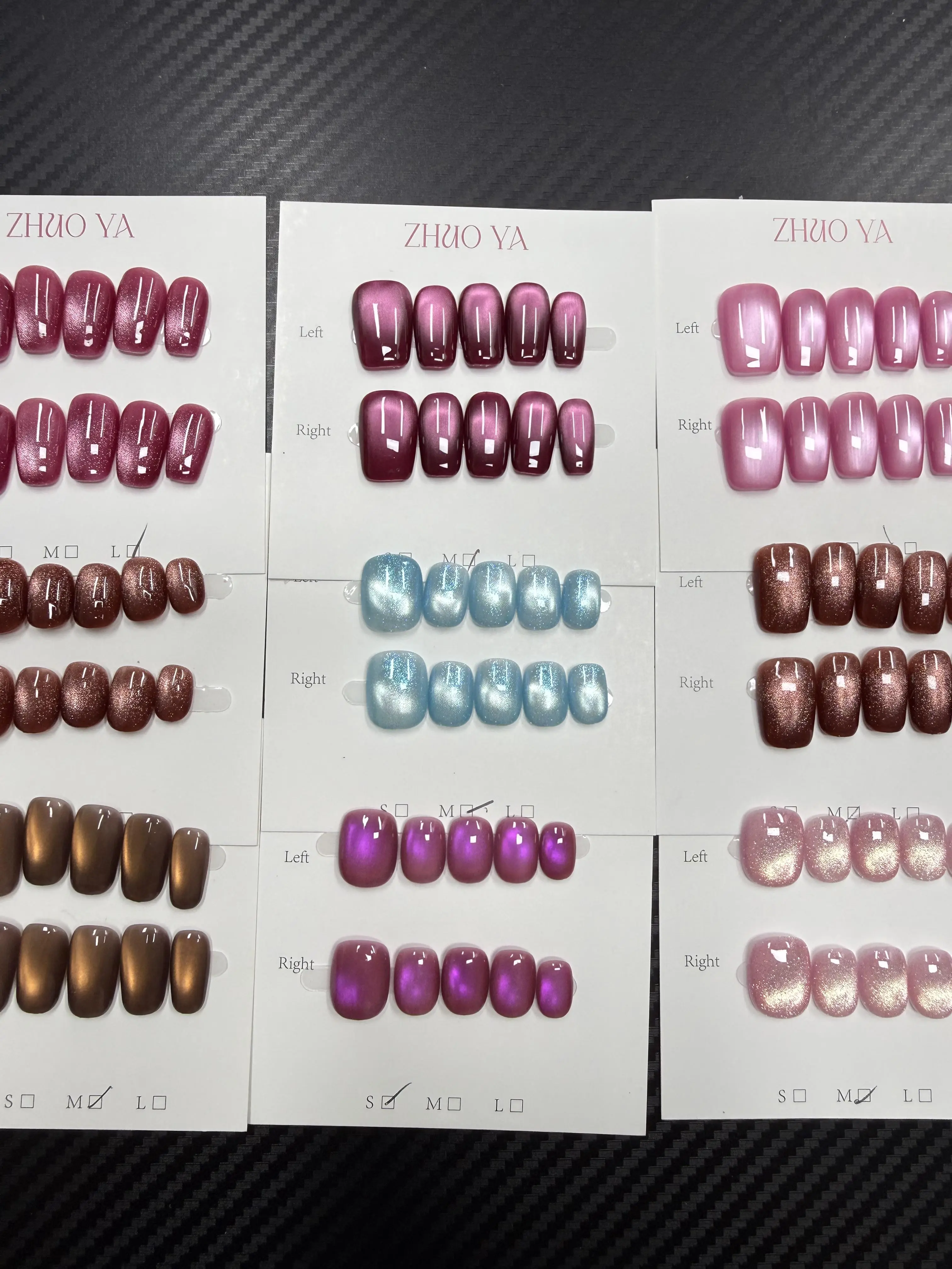 Lucy(14383)gc.30$ get 15 pics cateyes nails