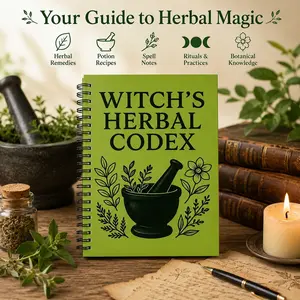 Witch Herbal Codex Spiral Notebook Green Witch Herbalism Journal For Spellwork Apothecary Notes  Botanical Recipe