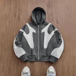 Men's Winter Wool Lining Thick Open Fleece Zipper Hooded Polar Wool Jacket Warm Weather Casual Loose Multi functional Top Men's Spring DeclarationRAIMENTRY