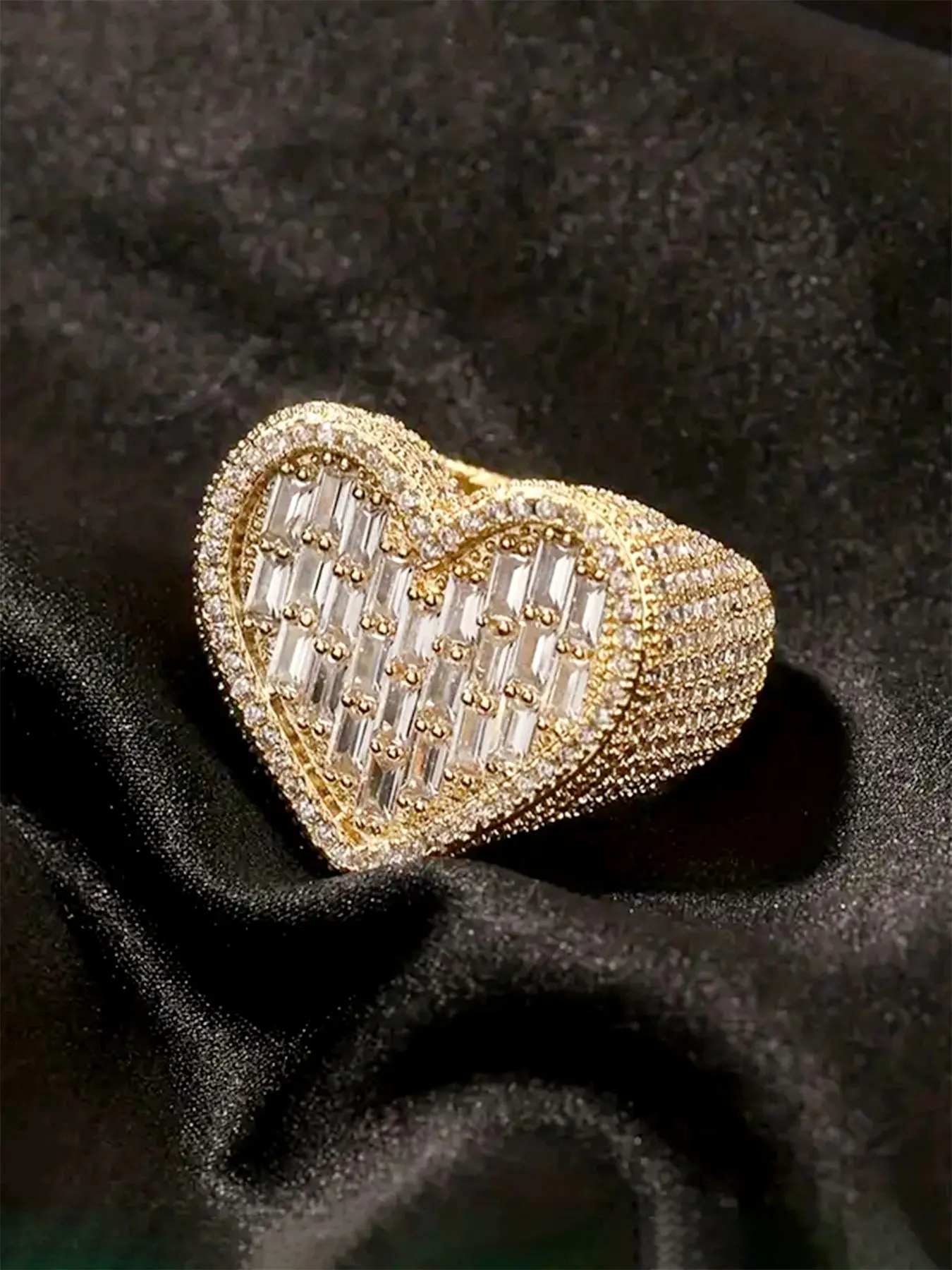 1 PC Luxury Cubic Zirconia Ring For Women For Wedding Engagement Party Jewelry Valentine's Day Gift Jewelry Rings
