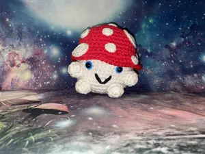 Crochet mushroom boy