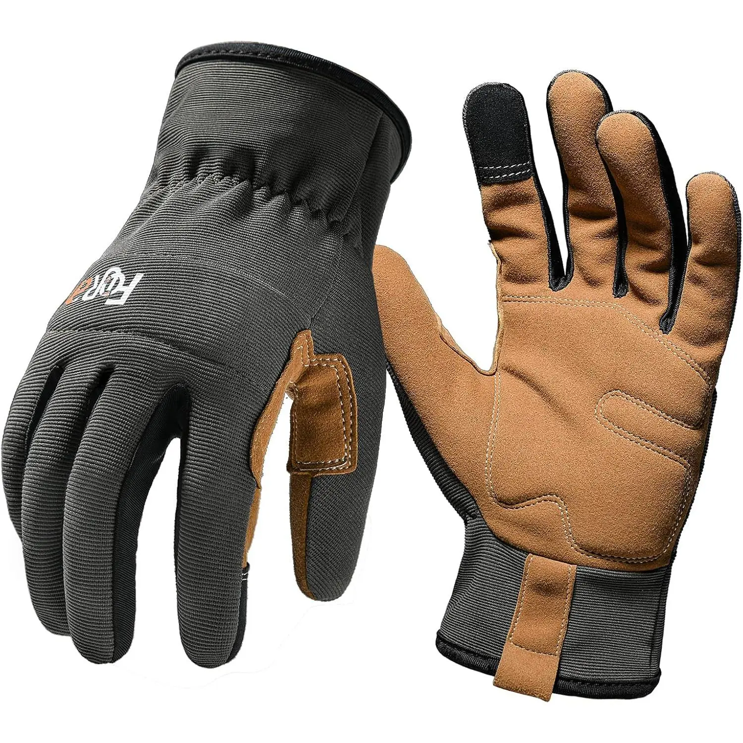 Unisex Safety Gloves, Breathable High-Dexterity Touchscreen Work Gloves for Light-Duty Multi-Purpose Home Improvement & Work Safety Use