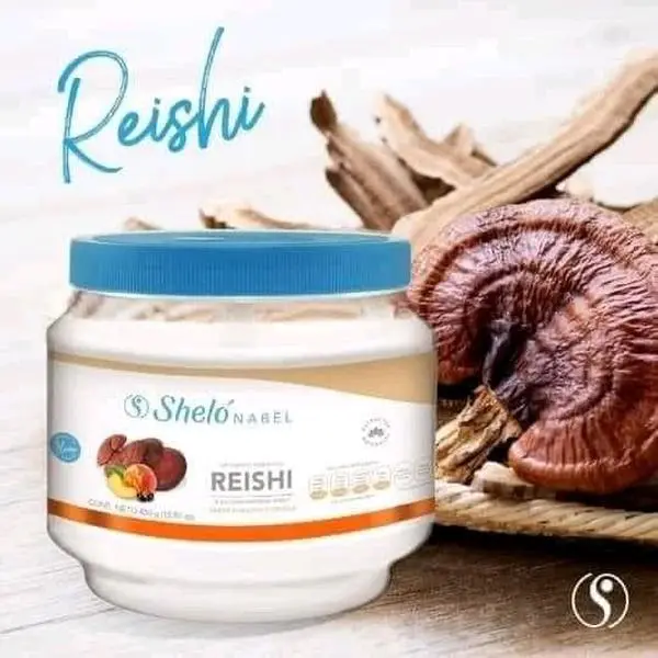 Generic Reishi - Suplemento antioxidante de hongos en polvo, mezcla de durazno, ciruela, Shelo Nabel, 15.87 onzas