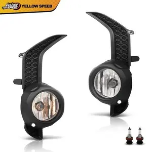 Fog Lights + Bezel Trim Front Left & Right Fits 2014-2020 Toyota 4Runner TRD/SR5