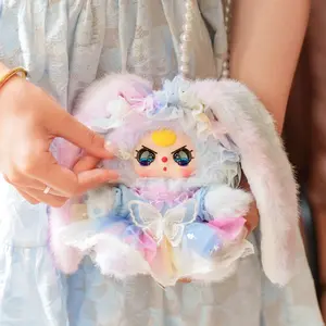 Macchiato Mini Bunny Bag Blind Box - Plush Collectible Toys，Bunny Plush Dolls，Soft Furry Collectibles，Backpack or clothing decoration，Stuffed Animal