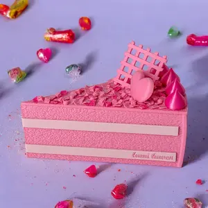 Cake decor, jewelry holder, jewelry box, candy box, pink cake decor