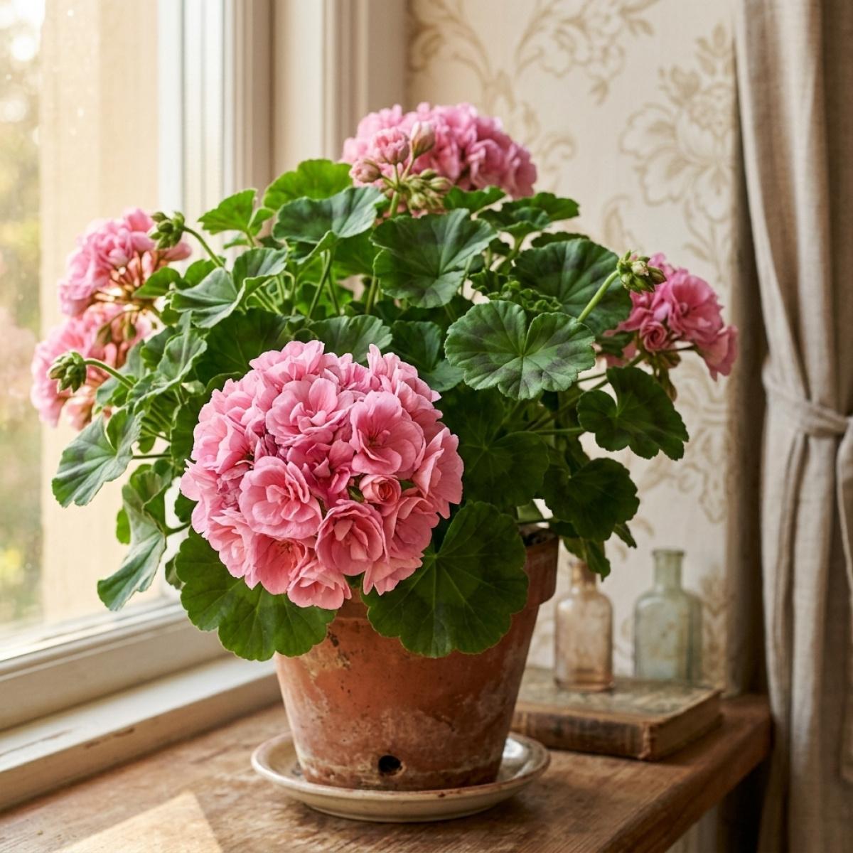 Rare Geranium Pelargonium Seeds for Garden Balcony Decoration Easy to Grow Flower Seeds Non-GMO Perennial Geranium Seeds for Home Gardening