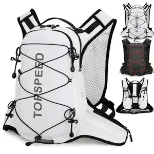 Multifunctional Large-Capacity Water-Resistant Nylon Shoulder Hiking Backpack - Nylon Shoulder Bag for Outdoor Sports, Trail Running, Marathon Hydration