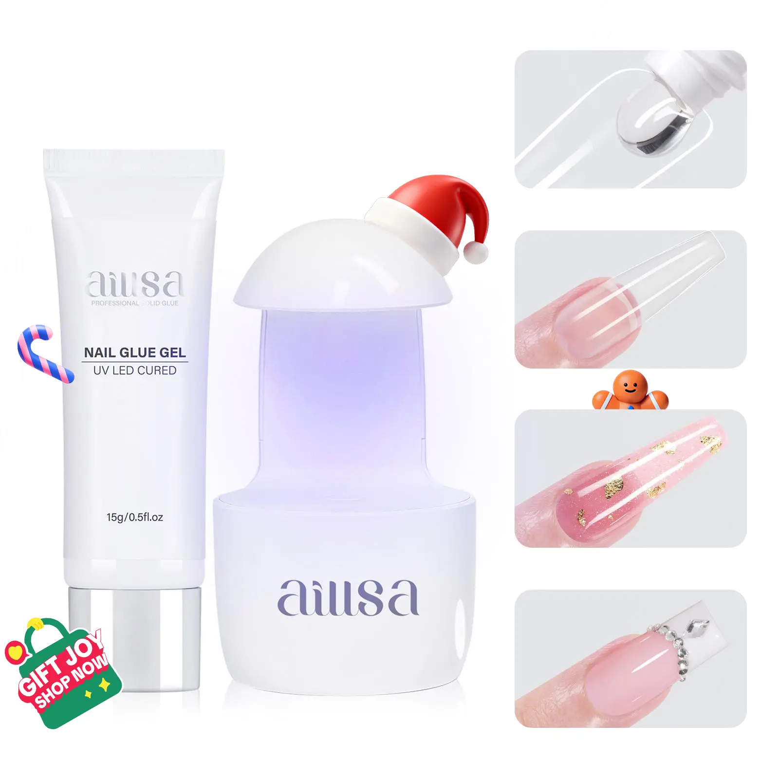 15g Nail Glue+Mini UV Light (Not the Full Kit)