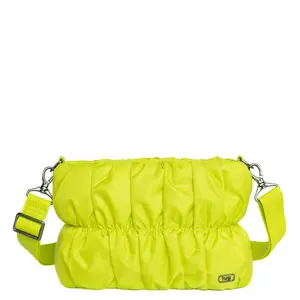 Flounce Ruched Crossbody Bag