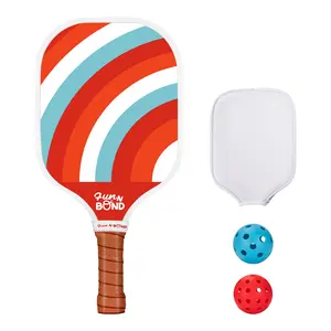 Pickleball Paddles Set - 1 Full-size Paddle, 2 Balls & Paddle Sleeve - High-quality Glass Fiber Paddle usa pickleball pickle ball Carbon pickleball paddle padel tournament play Tacky