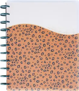 Big Size Planner Disc-Bound 12-Month, Daily Weekly Monthly, Dashboard Layout, Wild Heart Design, 72 Pages, 12 Dividers, 2 Sticker Sheets