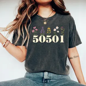 Floral 50501 Shirt, 50 Protests 50 States 1 Movement Shirt, Resist Protest Activist Shirt, Anti Trump Tariffs, Democracy Tee