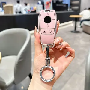 electric dipstick for Mercedes Benz Keys.Advanced Soft TPU Key Cover Is Compatible with C E R S G S CLS CLK GLC ML GLE GLS SL SLR for Mclaren AMG Smart Remote Key