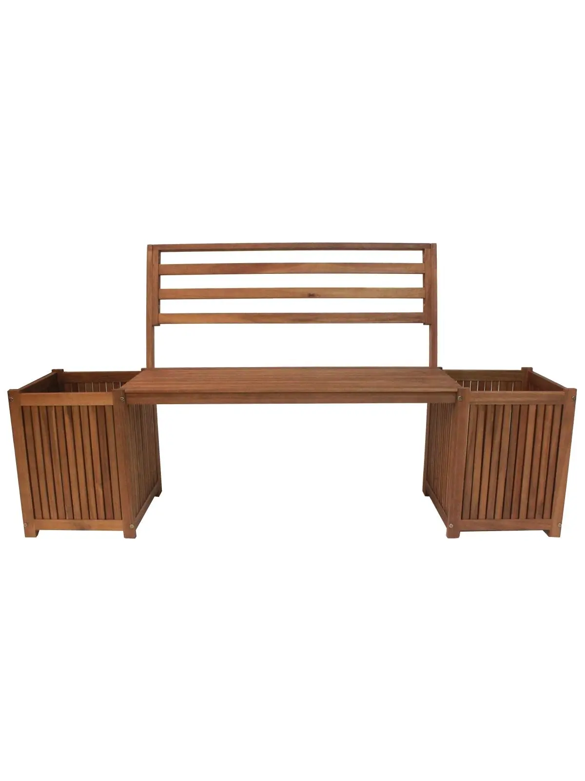 15.35 x 62.99 x 33.27 in. Sequoia Bench with Planters