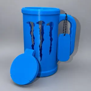 Can Mug Holder Bundle with Keychain Opener and Can Lid Topper