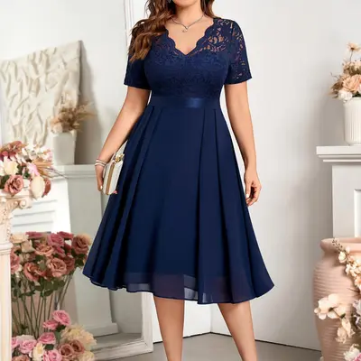 maxi polka dot dress Bridget – RubyClaire Boutique Size:DRESS: XLARGE (3X) SIZE_8 This dress features a Plus Size Evening Dresses