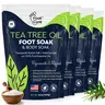 Foot Cure Tea Tree Oil Foot Soak with Epsom Salt – Athlete's Foot Relief & Odor Control for Spa Pedicure at Home Foot Care Product Foot Soaking Salts