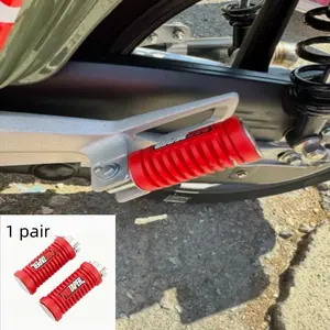 New Motorcycle Colorful Footboard, Upgraded Iron Core for Durability, Rubber Outer Shell for Comfort and Non-Slip, Enhanced Safety Design