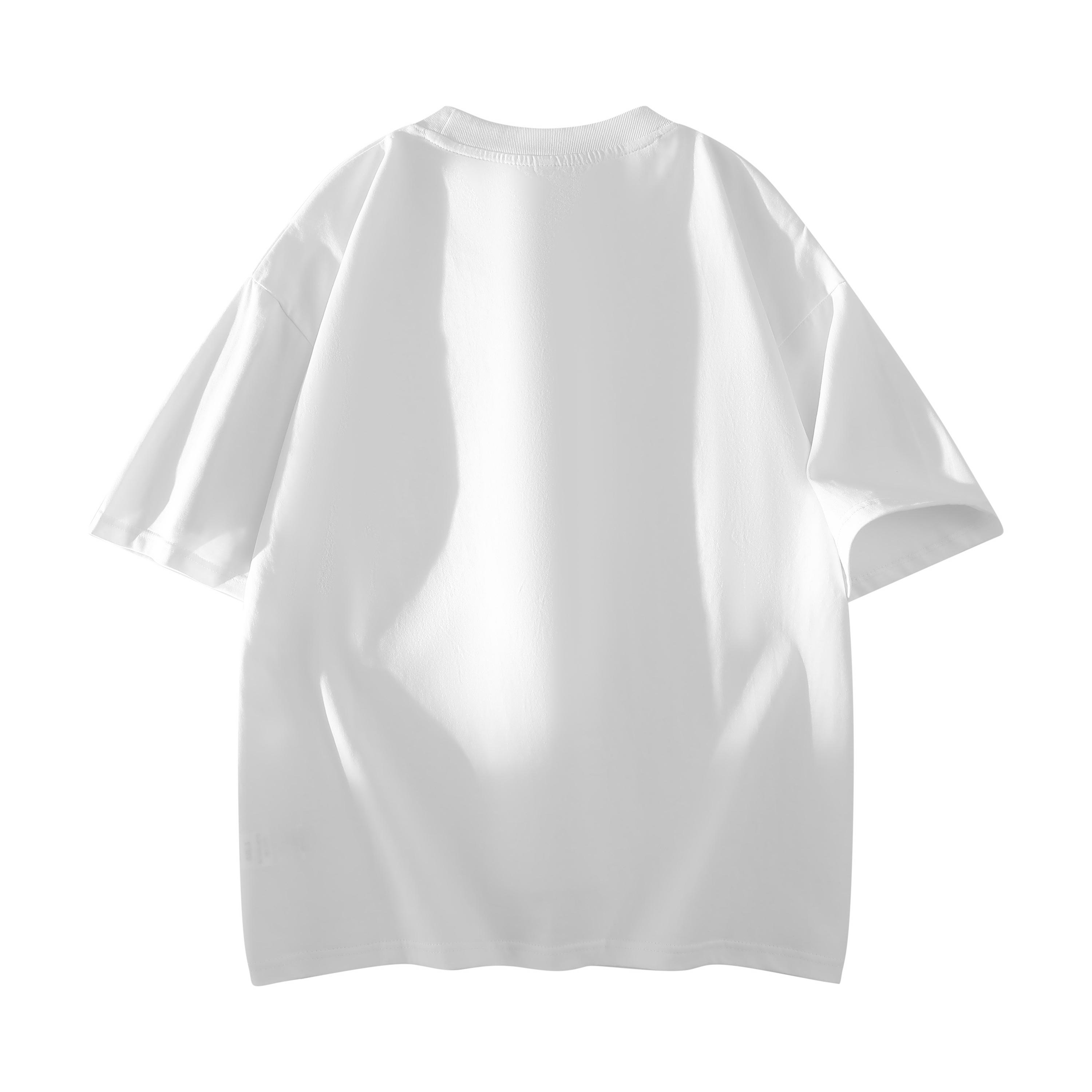 Oversized Plain Crew Neck T-Shirt, Unisex Loose Fit Basic Short Sleeve Tee, Casual Solid Color Minimalist Top For Men Women