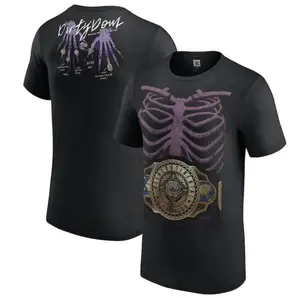 Dominik Mysterio Rib Cage Champion T-Shirt, Favorite Wrestler Graphic Tee, Wrestling Fan Apparel for Men, Sport Top, Unisex Shirt, Fashion Cotton, Full Colors, Full Sizes, For Men, For Women