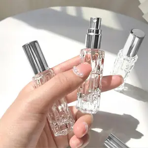 10ml Perfume Dispenser, 4 Counts/set Pressing Spray Perfume Bottle, Portable Travel Perfume Sample Bottle, Home Organizer for Perfume, Sample Vials