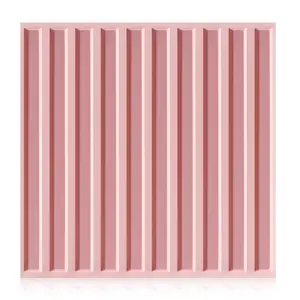 FLOLEOPA PVC Plastic 3D Wall Panels, Waterproof and Fire-Resistant, 11.8x11.8 inches, Approx. 1mm Thickness. Ideal for Living Rooms, Bedrooms, Hotels, Offices, Game Rooms, and TV Feature Walls. Modern Home Decor Vinyl. Includes Installation Accessories.
